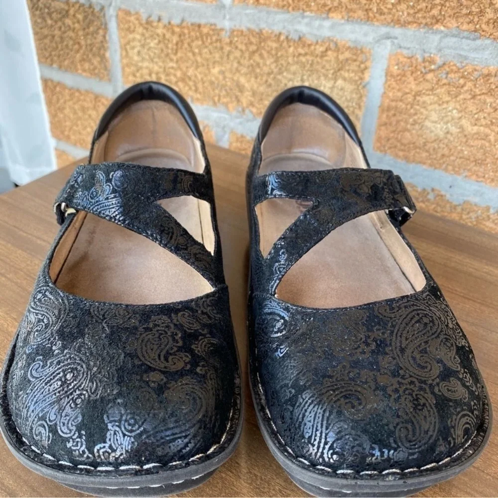 Alegria black paisley jill mary jane 41/10.5 - Picture 2 of 10